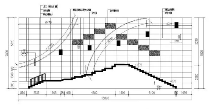 順德宏晟國際影城側墻設計圖1 順德宏晟國際影城側墻設計圖1