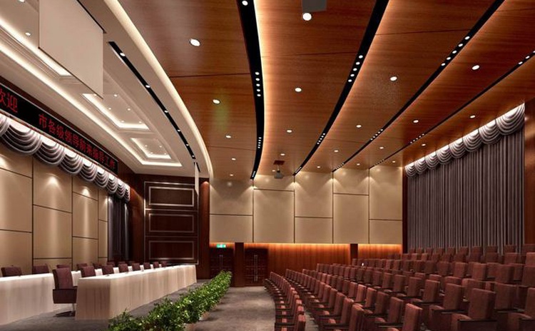 福建漳州多功能廳木質吸音板聲學工程