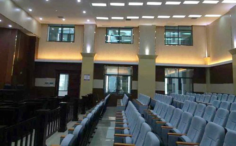 四川自貢法院中纖密度吸音板聲學工程-3